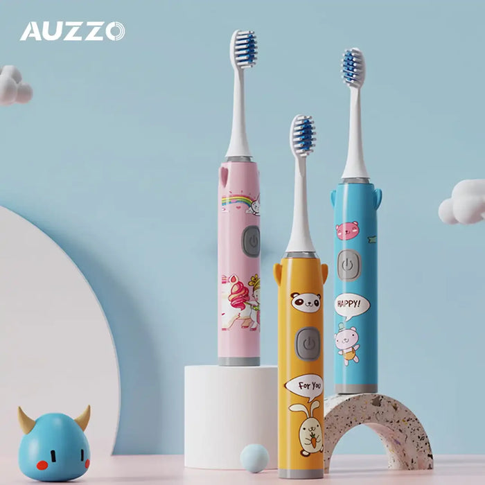 Ultrasonic Fashion Smart Sonic Kids Children's Electric Toothbrush With 6 Brush Heads 5 Modes