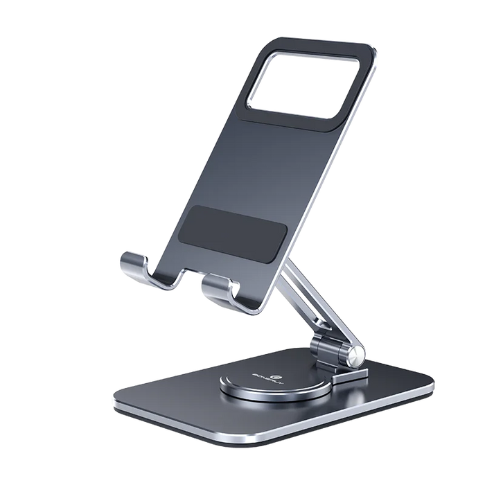 360° Metal Desk Mobile Phone Holder Stand for Portable Folding Storage Bracket Adjustable Desktop Tablet Holder Cell Phone Stand