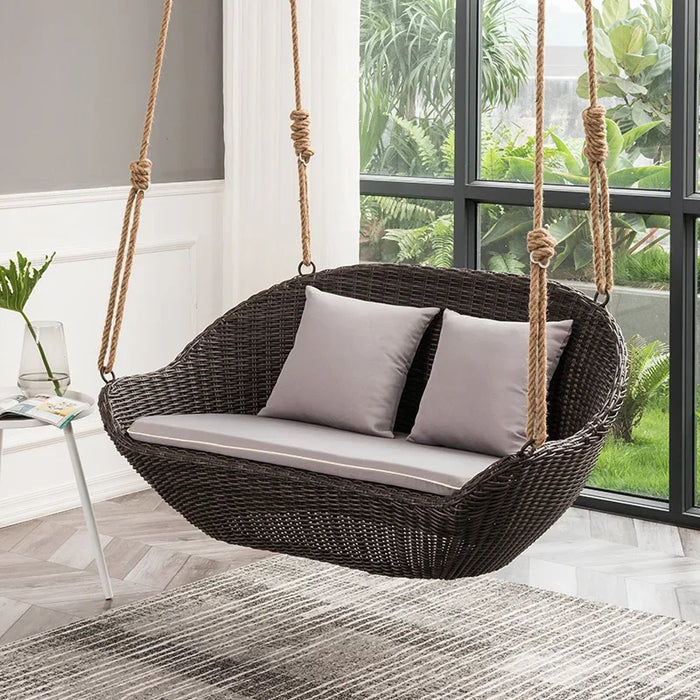 Hanging basket chair indoor swing home balcony leisur lazy rattan hammock rocking  outdoor cradle hanging