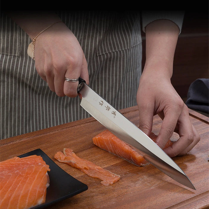 Salmon Special Knife Tuna Japanese Sashimi Knife Fish Sushi Knife Kitchen Knives Sharp Chef Knives BBQ Meat Cleaver with Box