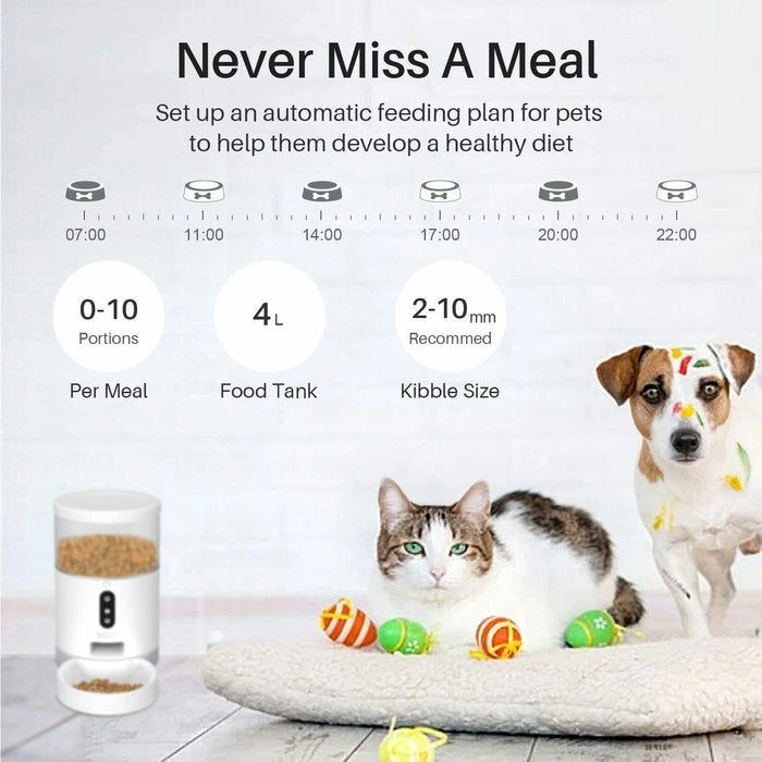 Manufacturer wholesale remote WiFi connection pet feeder intelligent remote cat dog feeder