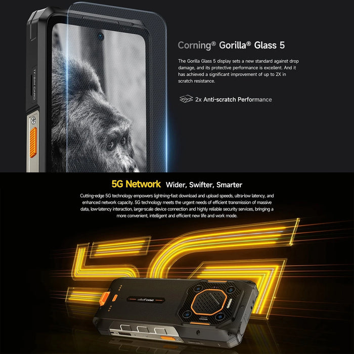 Ulefone Armor 26 Ultra 5G Rugged Smartphone Waterproof 6.78 inch 120W 15600mAh 200MP Camera 64MP Night Vision Android 13 NFC