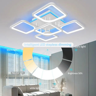 2023 new chandelier household lamp modern luster with backlight effect living room bedroom dining room household ceiling lamp