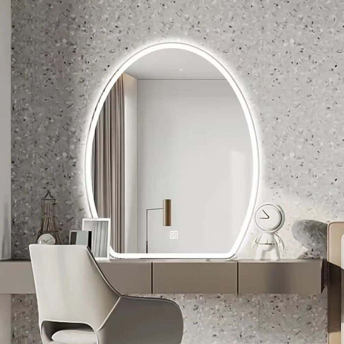 Modern Bathroom Mirrors Wall Mounted Vanity Irregular Shaving Mirror Aesthetic Display Espejos Para Maquillaje Home Improvement