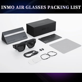 INMO Air AR Glasses Smart with FF 5 Megapixels Camera Touch Control Portable Glasses Dual Speakers & Dual-Mode Bluetooth Music