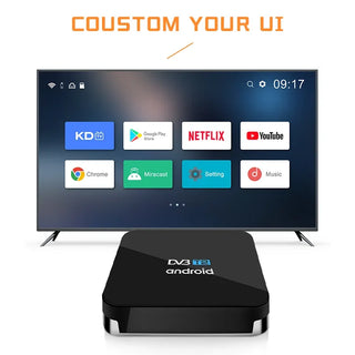 Customizable Set-top Box Combination DVB T2 Digital TV Terrestrial Receiver DVB T2 Android11 OTT 4K Android Hybrid TV Box