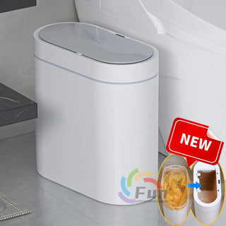 9L Trash Can Automatic Smart Sensor Trash Bin Household Storage Bucket Kitchen Bathroom Waterproof Trash Bin for Toilet Bedroom