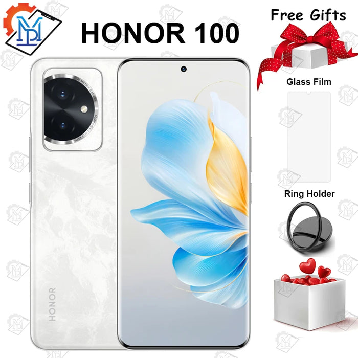 Original HONOR 100 5G 6.7" 120Hz Screen Snapdragon 7 Gen 3 Octa Core MagicOS 7.2 Camera 50MP Battery 5000mAh NFC Smartphone