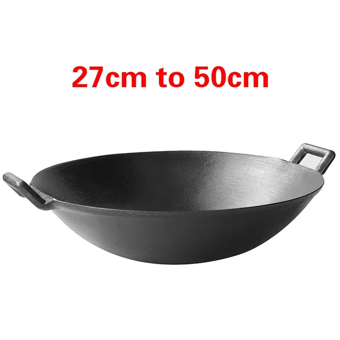 Free Shing Cast Iron Wok Cooking Pot No Coating Noo-Stivk Classical Camping Outdoor Use cast iron pot wok cooking pot cast iron