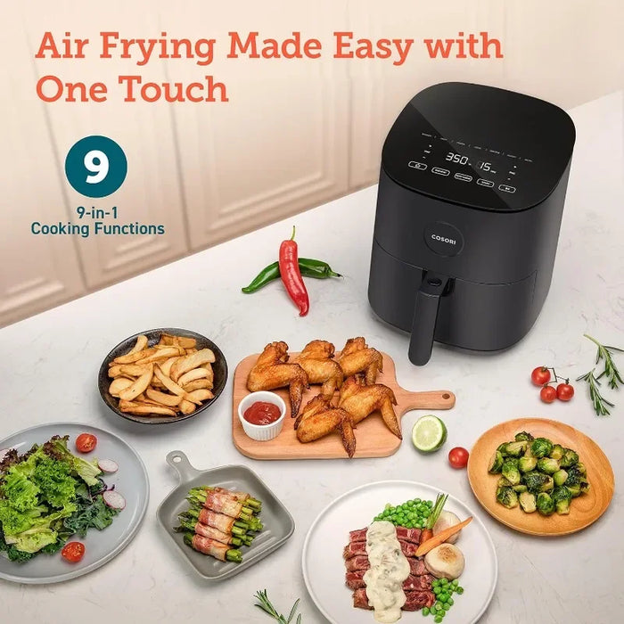 COSORI Air Fryer Pro LE 5-Qt Airfryer, Quick and Easy Meals, UP to 450℉, Quiet Operation, 85% Oil less, 130+ Exclusive Recipes