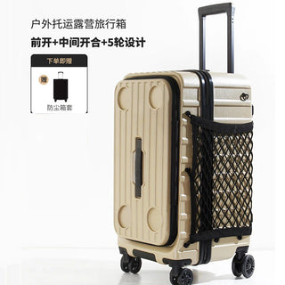Large capacity outdoor camping trolley box Checked luggage 26 "29" student suitcase Large box