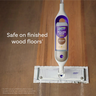 Power Mop Wood Mop Kit for Floor Cleaning, Lemon Scent