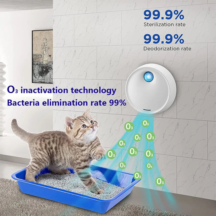 Cat Pet Accessories For Cats Litter Box Deodorizer Dog Toilet Fragrance for Home Air Fresheners Odor Eliminator Rechargeable