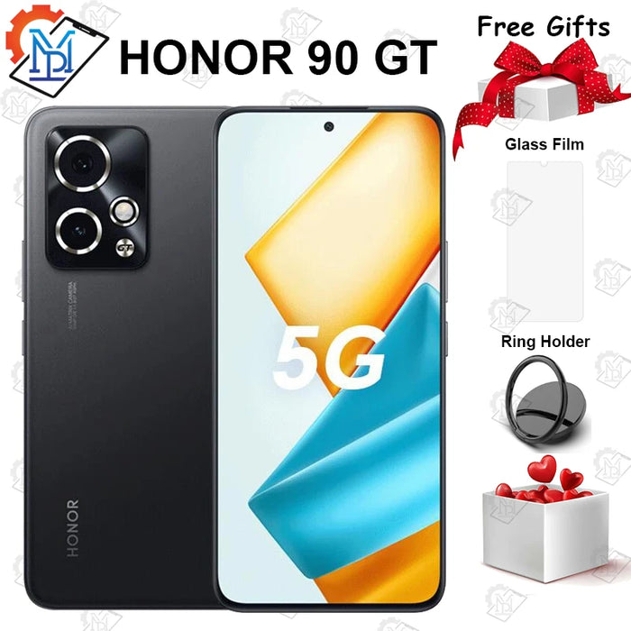 Original Honor 90 GT 5G 6.7" 120Hz AMOLED Screen Snapdragon 8 Gen 2 Camera 50MP Battery 5000mAh NFC Google Play Smartphone