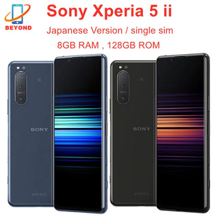 Sony Xperia 5 II 5ii Japanese Version 6.1" OLED 128GB ROM 8GB RAM Snapdragon 865 Octa Core NFC Original 5G Android Cell Phone