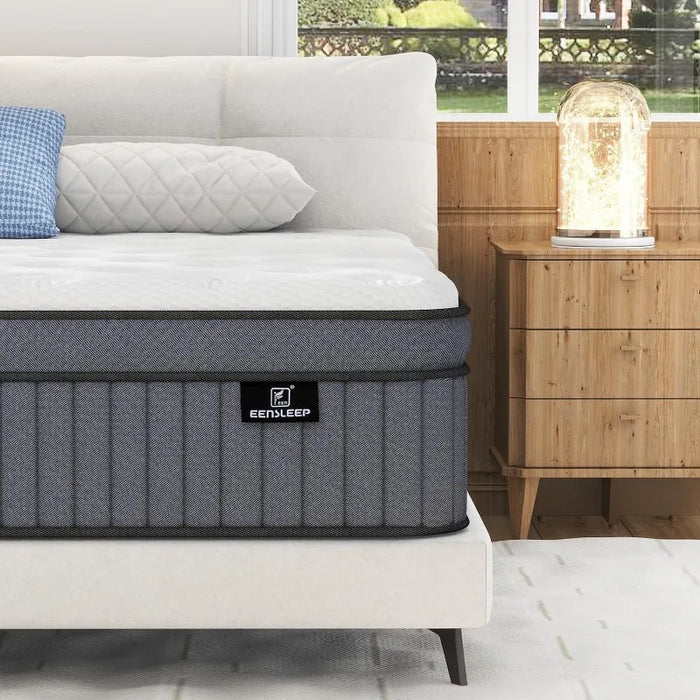 Queen Mattress,  Hybrid Queen Size Mattresses in a Box, Mattress Queen Size with Memory Foam and Independent Pocket Springs