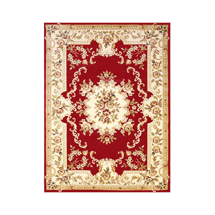 Retro Chinese Carpet Living Room Sofa Large Area Decorative Rugs Bedroom Bedside Luxury Court Classical Polyester Home Floor Mat