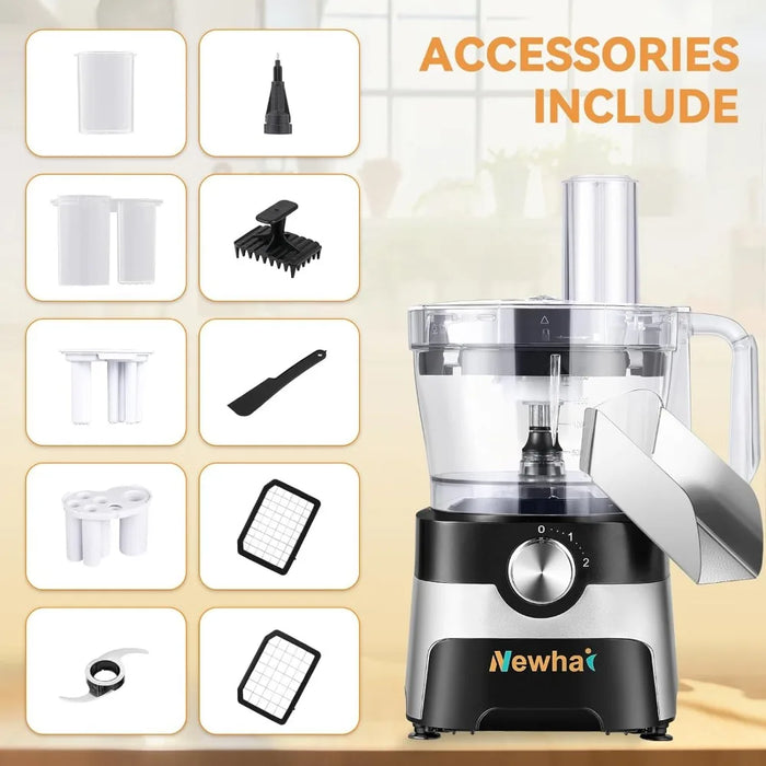 5-in-1 commercial vegetable dicer, electric vegetable chopper, meat grinder, multifunctional processing machine