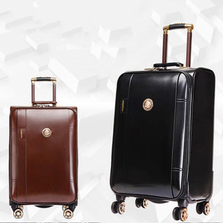 Luggage trolley case Male leather business password suitcase Female 24 inch universal wheel travel boarding case 20