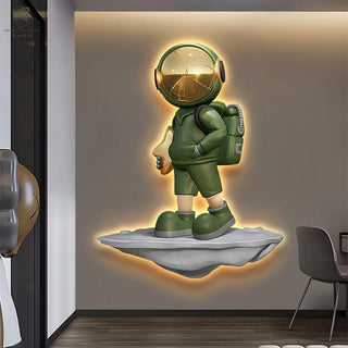 Home decorations light and extravagant doorway space astronaut living room corridor LED lamp painting