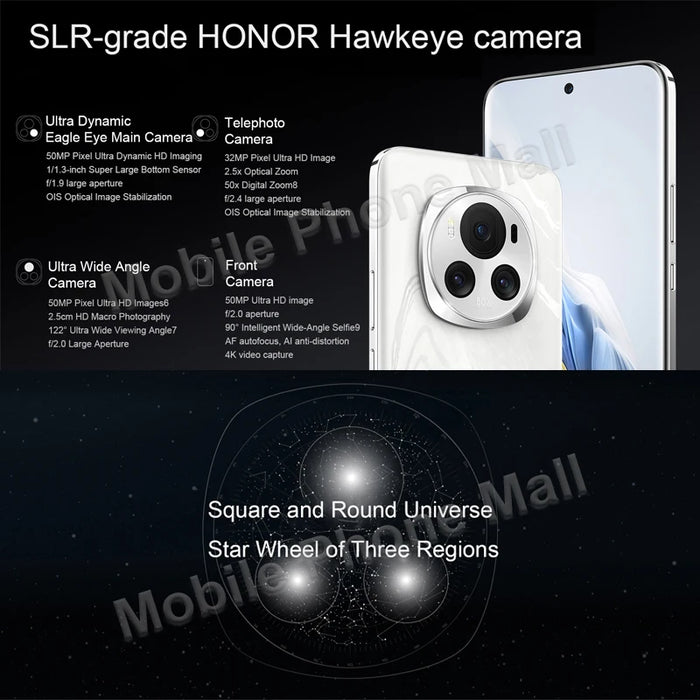 New Original HONOR Magic 6 5G Phone 6.78 inches OLED 120Hz Screem Snapdragon 8 Gen 3 Battery 5450mAh NFC GMS Smartphone