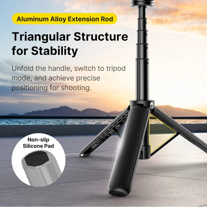 Ulanzi Go-Quick II Magnetic Quick Release Action Camera Extension Tripod Adjustable Tripod for Gopro Hero 12 11 10 9 8 7 6 5