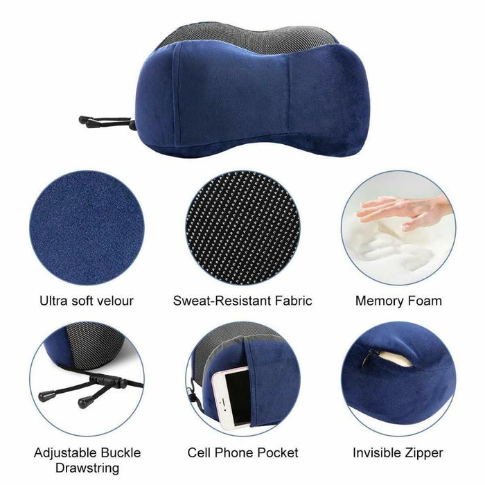 U Shaped Memory Foam Neck Pillows Soft Travel Pillow Massage Neck Pillow Sleeping Airplane Pillow Cervical Healthcare Bedding