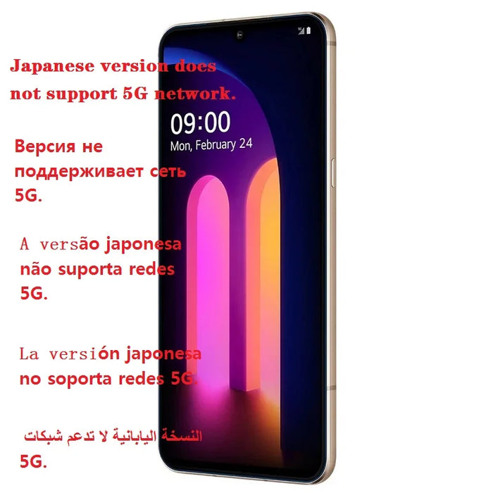 Original Unlock LG V60 ThinQ Dual-Screen V600AM/ V600TM /V600VM 6.8 inch Snapdragon 865 NFC 4/5G phone 8GB RAM 128GB ROM Android