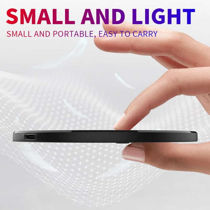 10W Fast Wireless Charger Pad for ASUS Zenfone 10 Samsung Galaxy S20 FE 5G Google Pixel 8 Pro LG V30 Realme  Charging Station