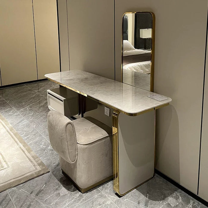 Light luxury dressing table new dressing table bedroom simple postmodern luxury high-end dressing table storage cabinet