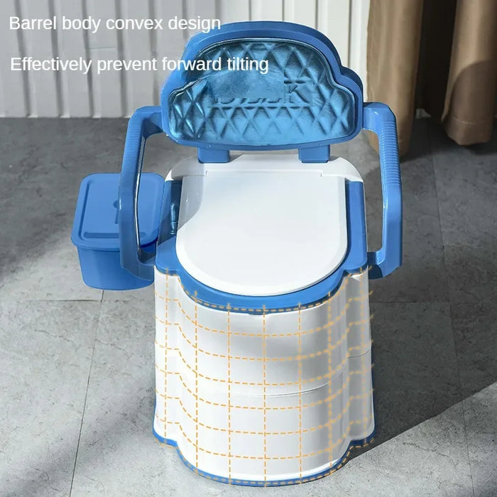 Portable Simple Anti-slip Adult Toilet Park Ts Elderly Pregnant Woman Deodorant Sit Toilet Bathroom Mobile Backrest WC Seat