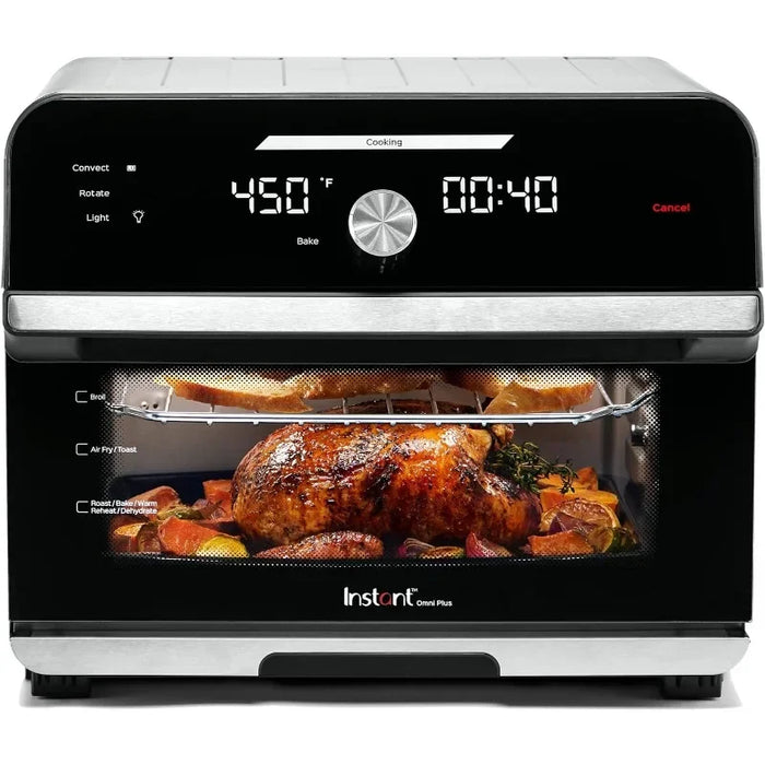 19 QT/18L Air Fryer Toaster Oven Combo, From the Makers of Instant Pot, 10-in-1 Functions, Fits a 12" Pizza, 6 Slices of Bread