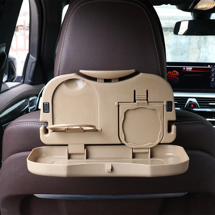 Creative Car Computer Desk Collapsible Car Table Beverage Racks Portable Multi-functional Back Chair Plate Water Cup Holder New