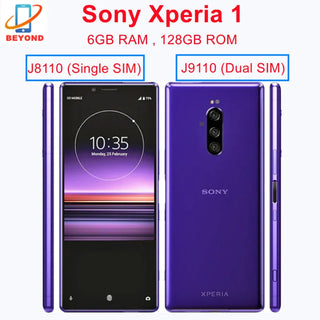 Sony Xperia 1 Single SIM J8110/Dual SIM J9110 XZ4 128GB ROM 6GB RAM 6.5" OLED Snapdragon NFC 4G LTE Original Unlocked Cell Phone