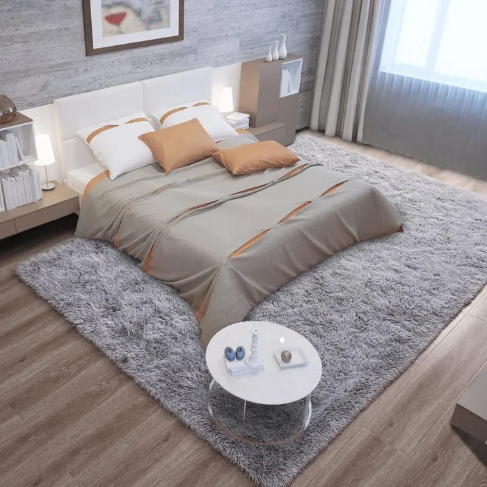 8*10, Area Rug  fluffy furry in the living room, children's babyroom décor, non-slip modern interior