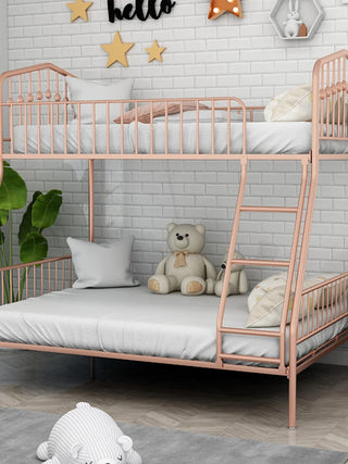 Light luxury mother bed, small apartment, 1.5m children's bed, iron bunk bed, two-story adults, environmental protection.