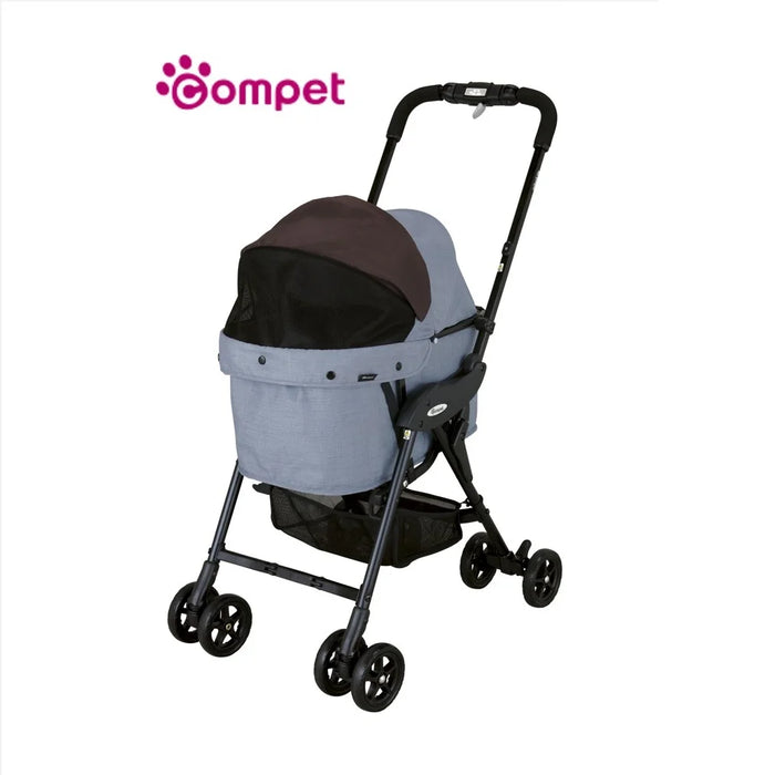 COMPET High Quality Ultralight Aluminium Alloy Windows Detachable Easy Folding Small Travel Pet Dog Trolley Stroller