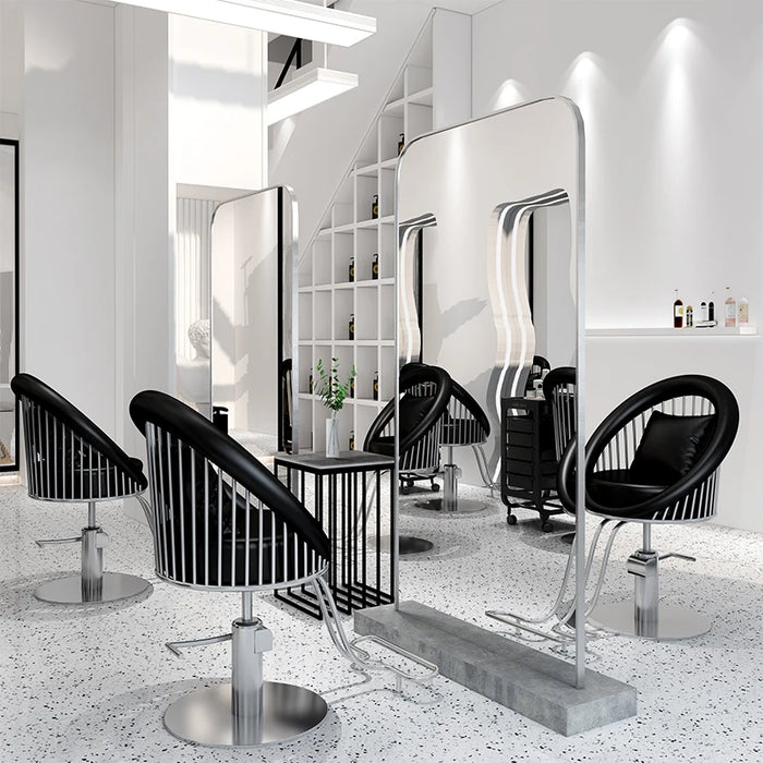 Light Luxury Hair Salon Haircut, Hot Dye Seats Makeup Chair  Barber Chair  Salon Furniture