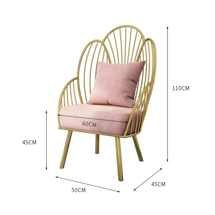 Nordic Lazy Sofa Chair Home Accent Chairs for Living Room Furniture Luxury Pink Chairs for Bedroom Vanity Chair Accent Chair