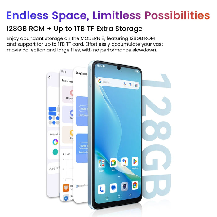 Blackview Oscal MODERN 8 Smartphone 6.75'' Octa Core 128GB / 256GB 50MP Camera Mobile Phone 6000mAh Battery 18W Fast Charging 4G