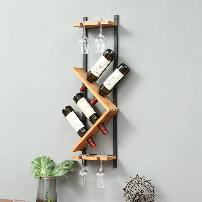 Wall-Mounted Storage Rack Wall Decorations Creative Restaurant Display Rack Wine Cupboard Wine Glass Holder Upside down