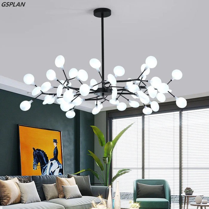 Modern LED Chandeliers For Living Rooms, Bedrooms, Kitchens, Nordic Luxury Fireflies, Home Interior Lighting, Luxury Decorative