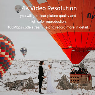 Vlogging POV 4K 60FPS UHD Gimbal Anti Shake Action Camera Professional Youtuber Camcorder