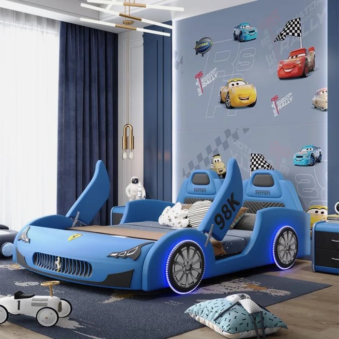 The product can be customized. Mi Ya children's bed boy car bed 1.2m multifunctional boy cartoon creative