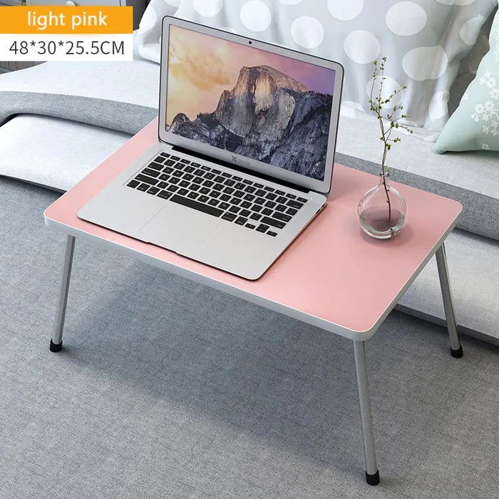 Folding Portable Laptop desks Stand Holder Study Table Desk Wooden Foldable Computer Desk for Bed Sofa Tea Serving Table Stand