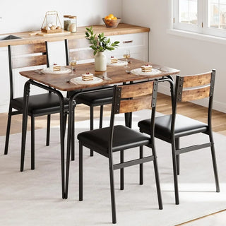 Kitchen Table and Chairs for 4, 5 Piece Dining Tables Set for 4,Modern Dining Room Tables Set, Dinner Table Set for 4