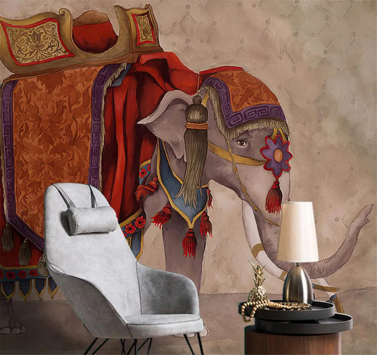 custom papel de parede abstract art retro elephant 3d wallpapers for living room TV background wallpaper mural Home decoration