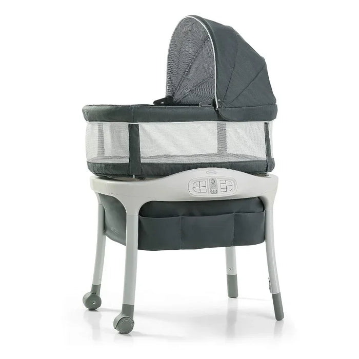 Graco Sense2Snooze Bassinet with Cry Detection Technology | Baby Bassinet Detects and Responds to Baby's Cries to Help Soothe Ba