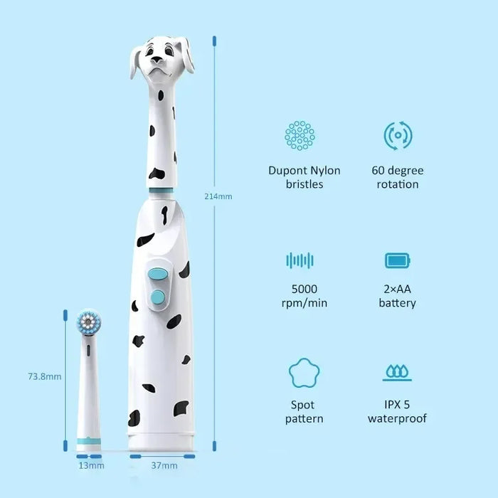 New Design Battery Operated Sonic Electric Toothbrush Rechargeable Cartoon Smart Children Toothbrushes For Kids