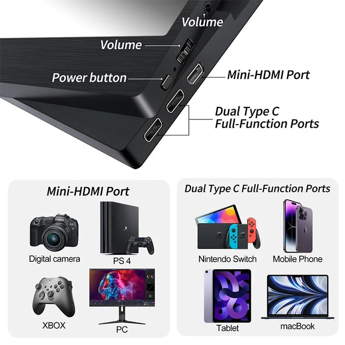 High Resolution 15.6 inch 3840*2160 4k portable  Laptop Portable Gaming  with Type C HD-MI Headphone jack